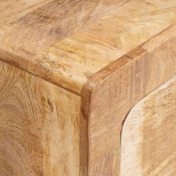 Berkfield Home End Tables with Drawer with Storage with Door Brown 40 x 32 x 46 cm Solid mango wood - thumbnail 9