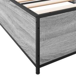 Berkfield Home Bed Frame without Mattress Grey Sonoma 90x190 cm Single - thumbnail 7