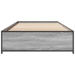 Berkfield Home Bed Frame without Mattress Grey Sonoma 90x190 cm Single - thumbnail 4