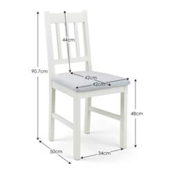 Cheshire Valenza Premium Ivory Dining Chairs - Set of 2 - thumbnail 5