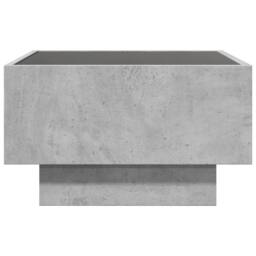 Berkfield Home Decorative Coffee Table with LED Concrete Grey 50x50x30 cm Engine - Size: 50 x 50 x 30 cm - thumbnail 7