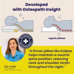 Brightr Sleep Eclipse 2 pack Best Firm Pillow for Back & Neck Pain Relief - Adjustable Orthopedic Memory Foam Pillow for Side & Back Sleepers in Grey - thumbnail 5