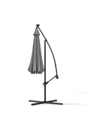 Garden Sanctuary Large 32 LED Lights Cantilever Garden Parasol with Cross Base in Light Grey - thumbnail 5