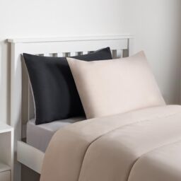OHS Soft Coverless 10.5 TOG Duvet Set Pillowcase Quilted Cover in Stone - Size: Single - thumbnail 3