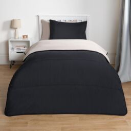 OHS Soft Coverless 10.5 TOG Duvet Set Pillowcase Quilted Cover in Stone - Size: Single - thumbnail 5