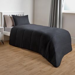 OHS Soft Coverless 10.5 TOG Duvet Set Pillowcase Quilted Cover in Stone - Size: Single - thumbnail 6