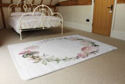 Benjamin Tate Design Watercolour Flowers Designer Rug in Natural - Size: Large - thumbnail 3