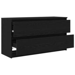 Berkfield Home TV Cabinet Black 100x35x54 cm Engineered Wood - Size: 100 x 35 x 54 cm - thumbnail 5