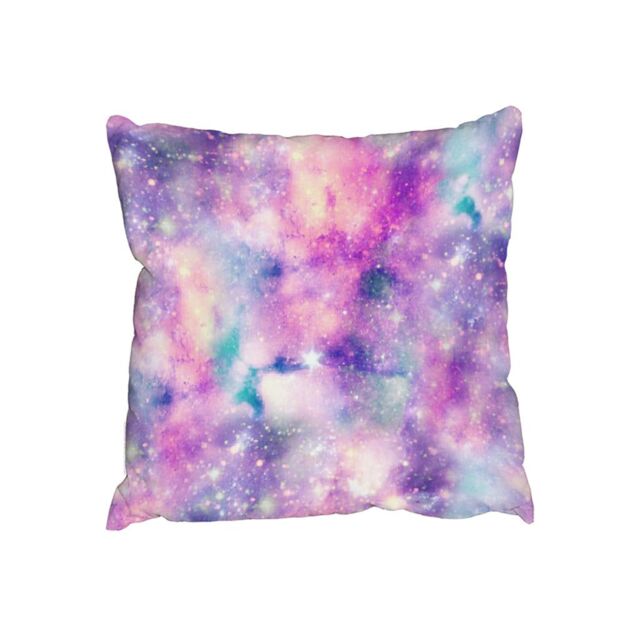 Benjamin Tate Design Starry Galaxy Print in Unicorn Colours (Outdoor Cushion)