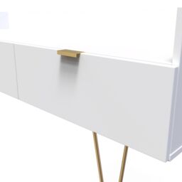 Ready Assembled 2 U Fuji 2 Drawer TV Unit (Ready Assembled) in White - thumbnail 4