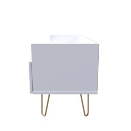 Ready Assembled 2 U Fuji 2 Drawer TV Unit (Ready Assembled) in White - thumbnail 2