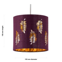 First Choice Lighting Set of 2 Fern - Burgundy Cut Out 15.5cm Table Lamp Shades - thumbnail 6