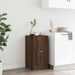 Berkfield Home Elegant Apothecary Cabinet Brown Oak 40x41x77.5 cm Engineered Wood - thumbnail 4