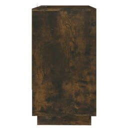 Berkfield Home Sideboard Smoked Oak 70x41x75 cm Engineered Wood in Brown - Size: 70 x 41 x 75 cm - thumbnail 4