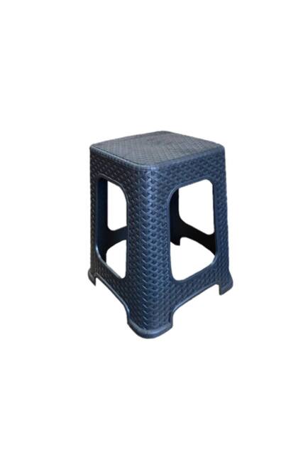 KDMD Large Plastic Rattan Backless Stool 28x28x46cm Random Colors - Size: 28 x 28 x 46 cm - image 1