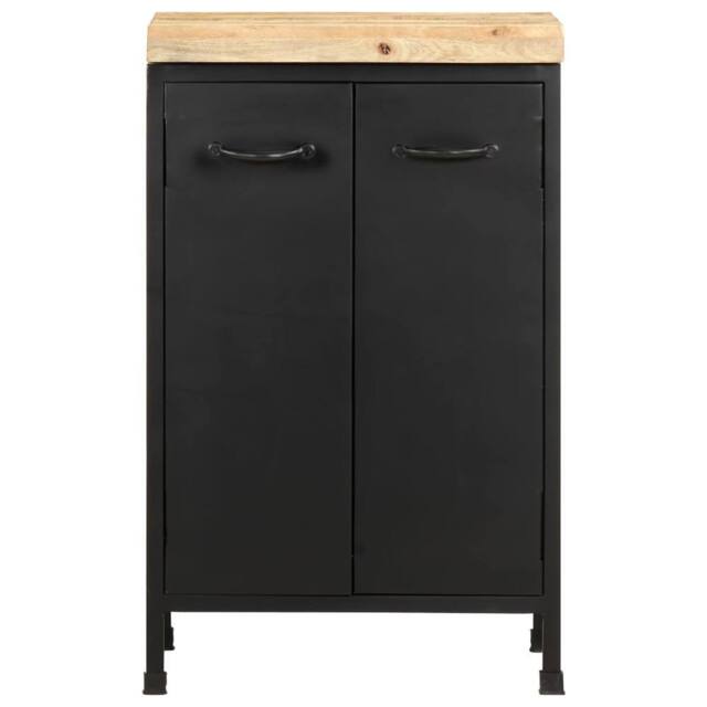 Berkfield Home Sideboard 47x35x76 cm Rough Mango Wood in Brown - Size: 47 x 35 x 76 cm - image 1