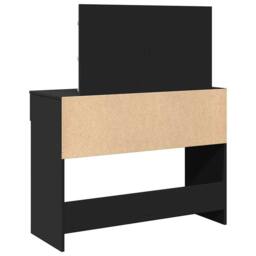 Berkfield Home Beautiful Dressing Table with LED Black 100x40x120 cm - Size: 100 x 40 x 120 cm - thumbnail 7