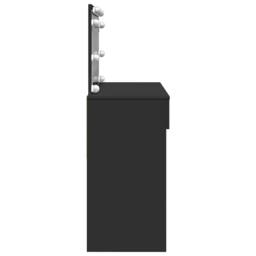 Berkfield Home Beautiful Dressing Table with LED Black 100x40x120 cm - Size: 100 x 40 x 120 cm - thumbnail 6