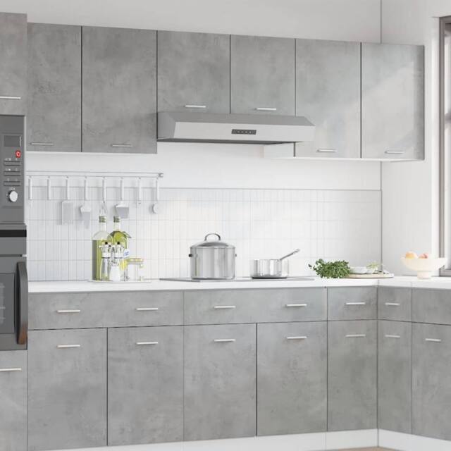 Berkfield Home Hanging Cabinet Lyon Concrete Grey 80x31x60 cm Engineered Wood - Size: 80 x 31 x 60 cm - image 1