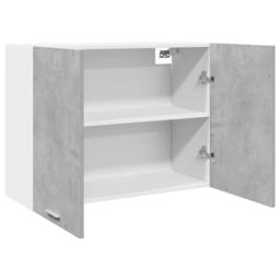 Berkfield Home Hanging Cabinet Lyon Concrete Grey 80x31x60 cm Engineered Wood - Size: 80 x 31 x 60 cm - thumbnail 5