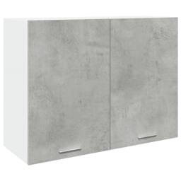 Berkfield Home Hanging Cabinet Lyon Concrete Grey 80x31x60 cm Engineered Wood - Size: 80 x 31 x 60 cm - thumbnail 3