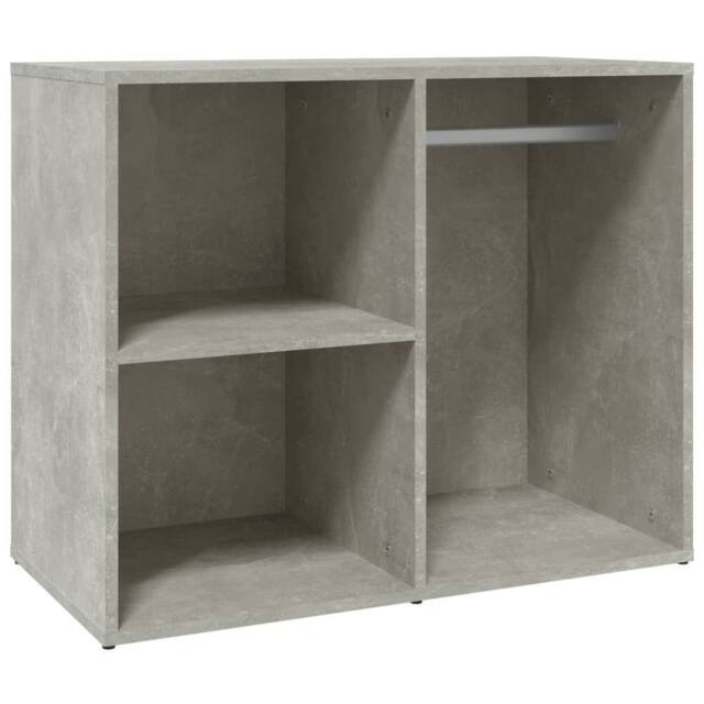 Berkfield Home Dressing Cabinet Concrete Grey 80x40x65 cm Engineered Wood - Size: 80 x 40 x 65 cm - image 1