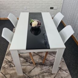 KOSY KOALA Dining Room Table With 4 Padded Chairs Chairs Dining Room Furniture - Size: 140 cm x 80 cm - thumbnail 5