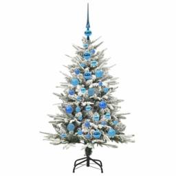 Berkfield Home Artificial Pre-lit Christmas Tree with Ball Set Green 120 cm - thumbnail 4