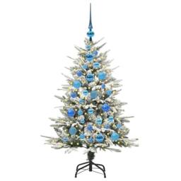 Berkfield Home Artificial Pre-lit Christmas Tree with Ball Set Green 120 cm - thumbnail 3