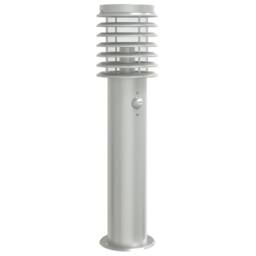 Berkfield Home Outdoor Floor Lamp with Sensor Silver 60 cm Stainless Steel - thumbnail 3