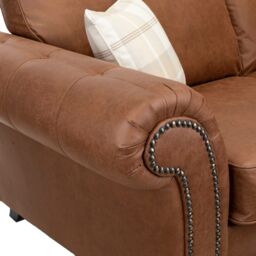 LUXURY LIFE Oakley Corner Fabric Sofa in Tan - thumbnail 2