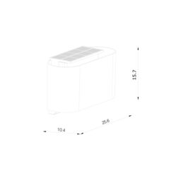 Nordlux Piola Outdoor Wall Light Solar White Plastic Garden LED IP44 3000k - thumbnail 9