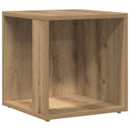 Berkfield Home Side Table Artisan Oak 33x33x34 cm Engineered Wood in Brown - Size: 33 x 33 x 34 cm - thumbnail 2