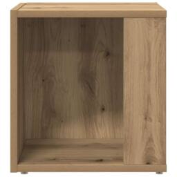 Berkfield Home Side Table Artisan Oak 33x33x34 cm Engineered Wood in Brown - Size: 33 x 33 x 34 cm - thumbnail 5