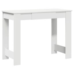Berkfield Home Desk White 100x45x75 cm Engineered Wood - Size: 100 x 45 x 75 cm - thumbnail 2
