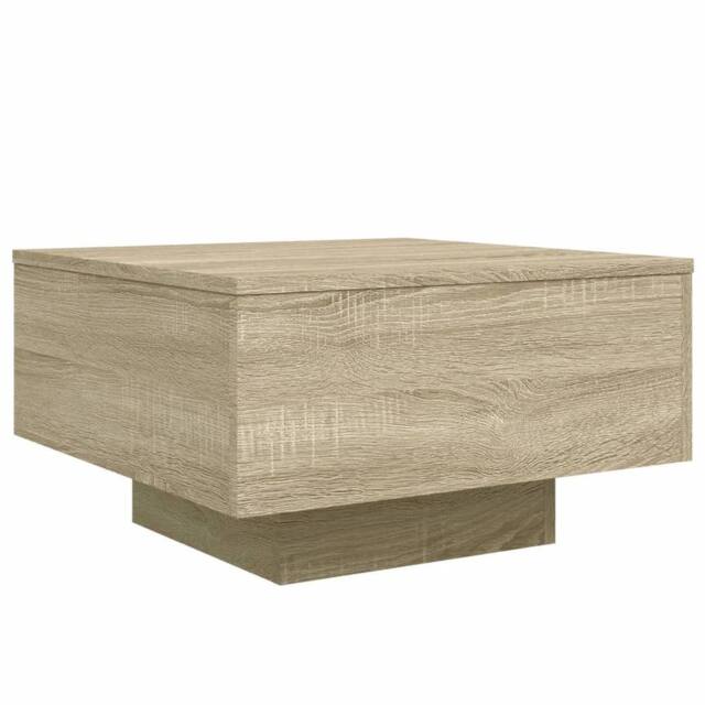 Berkfield Home Coffee Table Sonoma Oak 55x55x31 cm Engineered Wood in Brown - Size: 55 x 55 x 31 cm - image 1