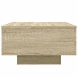 Berkfield Home Coffee Table Sonoma Oak 55x55x31 cm Engineered Wood in Brown - Size: 55 x 55 x 31 cm - thumbnail 5