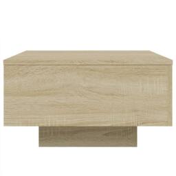 Berkfield Home Coffee Table Sonoma Oak 55x55x31 cm Engineered Wood in Brown - Size: 55 x 55 x 31 cm - thumbnail 6