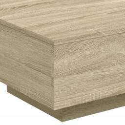 Berkfield Home Coffee Table Sonoma Oak 55x55x31 cm Engineered Wood in Brown - Size: 55 x 55 x 31 cm - thumbnail 8