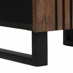 Berkfield Home Bathroom Furniture Sets with Drawer with Shelf Striped with Stora… in Brown - thumbnail 6
