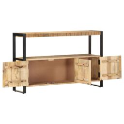 Berkfield Home Side Cabinet 120x30x75 cm Solid Mango Wood in Brown - Size: 120 x 30 x 75 cm - thumbnail 4