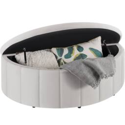 tectake Upholstered Bench Moon in Taupe - thumbnail 9