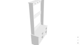 Destina Home Amelia Hallway Coat Rack with Shelves in Dark Brown - Size: 1 Pack - thumbnail 7