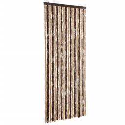 Berkfield Home Insect Curtain Beige & Light Brown 56x200 cm Chenille - thumbnail 1