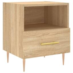 Berkfield Home Bedside Cabinets 2 pcs Sonoma Oak 40x35x47.5 cm Engineered Wood in Natural - thumbnail 5