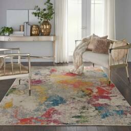 The Rug Shop UK Modern Easy To Clean Stain-Resistant Area Rug in Beige - Size: 280 cm x 365 cm - thumbnail 1