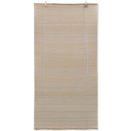 Berkfield Home Bamboo Roller Blinds 2 pcs 120x160 cm Natural in Beige - thumbnail 3