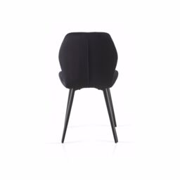 SONARA Modern Velvet Dining Chairs Set of 4 with Ergonomic Curved Backrest in Black - thumbnail 7
