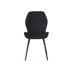 SONARA Modern Velvet Dining Chairs Set of 4 with Ergonomic Curved Backrest in Black - thumbnail 6