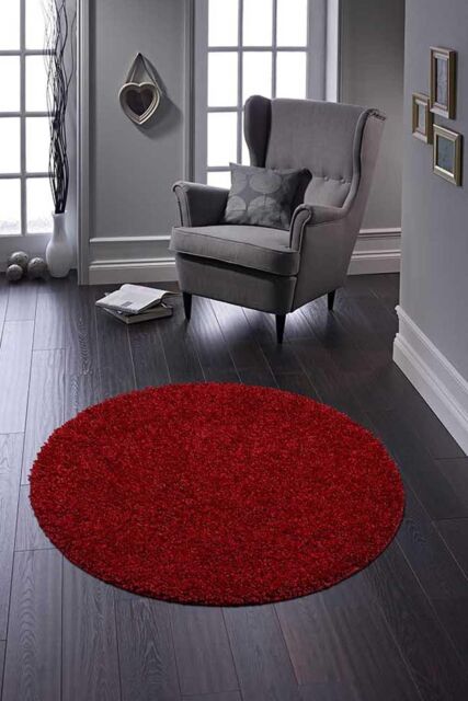 My Mat 'Buddy' Rug in Red - Size: 100 cm diameter - image 1